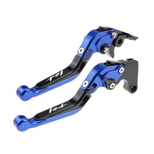 Laiteanqi Ersatz For FZ1 FAZER FZ-1 FAZER 2006–2016 Bremsgriffe Motorradzubehör Klappbare Ausziehbare Kupplungshebel Brake(Blue1) von Laiteanqi