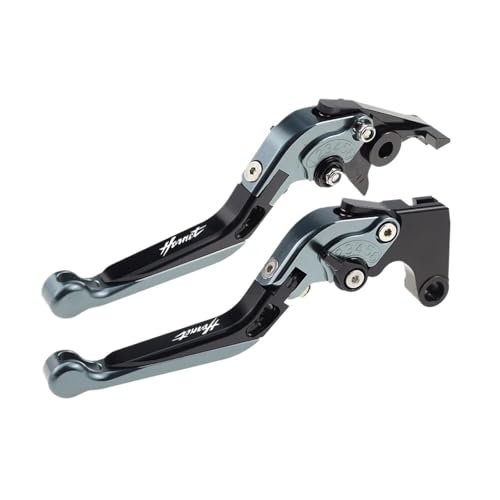 Laiteanqi Fit CB500 Hornet 2024 Kupplungshebel For CB 500 Hornet Folding Erweiterbar Brems Griffe Brake(Gray2) von Laiteanqi