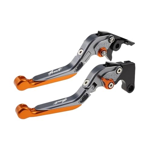 Laiteanqi Fit CB500 Hornet 2024 Kupplungshebel For CB 500 Hornet Folding Erweiterbar Brems Griffe Brake(Orange1) von Laiteanqi