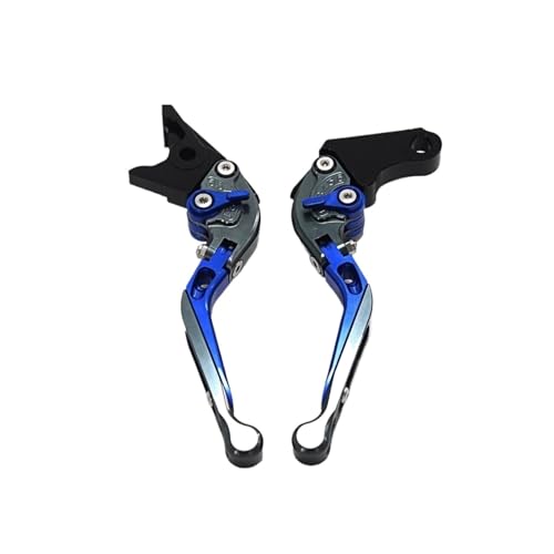Laiteanqi For AK550 AK 550 2017-2018 Aluminiumlegierung Faltbare Bremskupplungshebel Motorrad Einstellbare Bremsen Brake(Blue2) von Laiteanqi