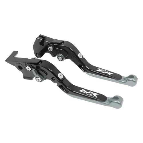 Laiteanqi For S1000XR S 1000XR S1000 XR S 1000 XR 2014-2019 2015-2018 Motorrad CNC-Bremskupplungshebel Klappgriff Brake(Black-Balck-Silver) von Laiteanqi