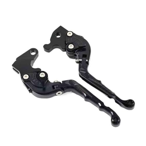 Laiteanqi Klappbarer Retro-Bremskupplungshebel For Mito/Planet/Raptor/Supercity 125, Motorradzubehör, Einstellbarer Steuergriff Brake(Nero) von Laiteanqi