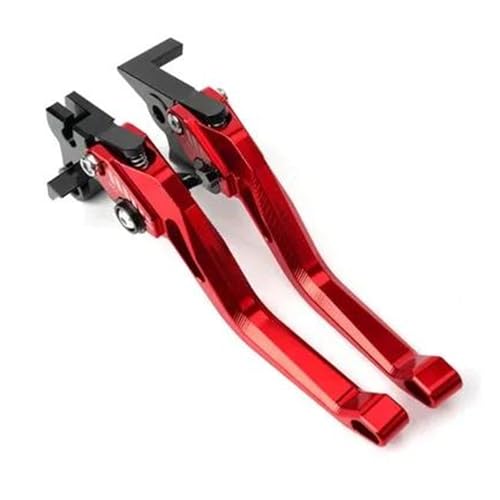Laiteanqi Moto Compatible With MT09 MT 09 FZ09 Tracer XSR900 2015-2019 2020 Einstellbare Bremse Kupplung Hebel Brake(Rosso) von Laiteanqi