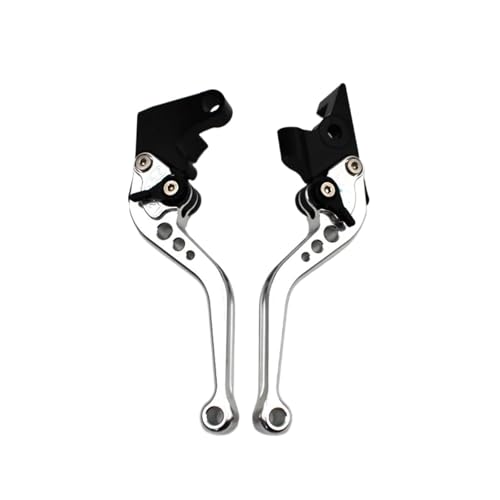 Laiteanqi Motorrad Alnuminum Kurz Bremse Kupplung Hebel Compatible With MT-09 SR MT 09 FZ-09 FJ-09 MT-09 Tracer 2014-2019 Brake(Silver) von Laiteanqi