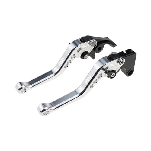 Laiteanqi Motorrad-CNC-Zubehör Passend For R12 NineT R12 R12S 2024 2025 Kurzbremskupplungshebel Verstellbarer Griffsatz Brake(A-Silver) von Laiteanqi