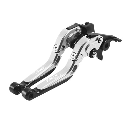 Laiteanqi Motorrad Einstellbare Erweiterbar Folding Brems Kupplung Hebel For TMAX530 DX/SX TMAX 560 TMAX560 TECHMAX TMAX Tmax530 Tmax560 Brake(Silver TMAX530) von Laiteanqi