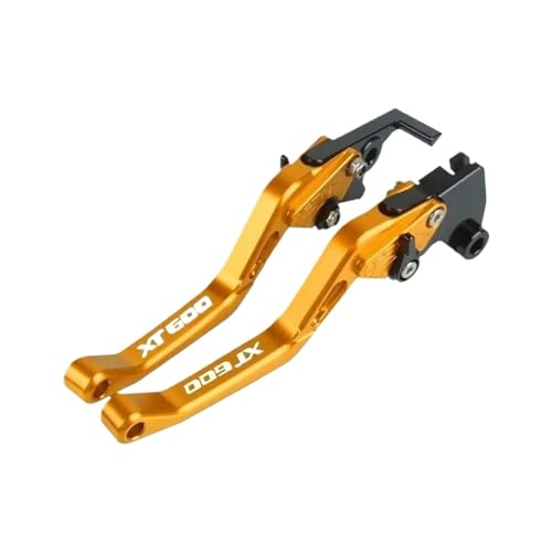 Laiteanqi Motorrad Kurz Bremse Kupplung Hebel Teile Compatible With XT600 ZE XT600ZE TENERE 1987 1988 1989 1990 1991 1992 Brake(Gold) von Laiteanqi