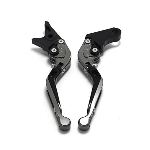 Laiteanqi Motorradbremsen Kupplungshebel Compatible With J300 2014-2018 2017 Einstellbare Faltbare Ausziehbare Motorradbremsen Kupplung Brake(Gray1) von Laiteanqi
