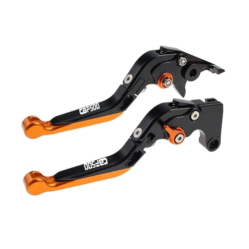 Laiteanqi Passend For CBF500 CB 500F 2006-2007 Klappbare Ausziehbare Bremskupplungshebel For CBF500F Motorrad Teilegriffsatz Brake(ORANGE2) von Laiteanqi