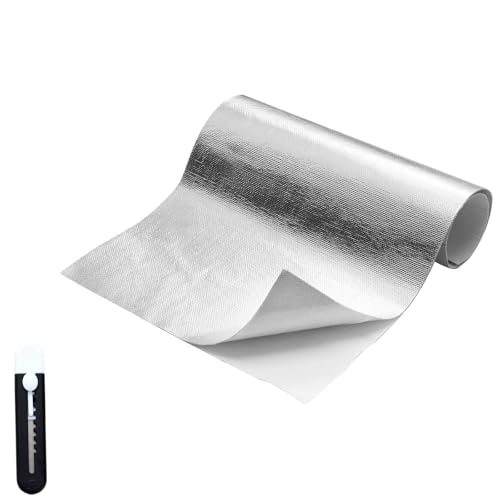 Laitejituan 60 x 350 cm Hitzeschutzmatte Selbstklebend Kleberücken Aluminium Glasfaser Blatt Aluminisierte Hitzeschutz Praktische Hitzeschild für Schlauch und Automatische Verwendung Laitejituan 60 x 350 cm Hitzeschutzmatte Selbstklebend Kleberücken Aluminium Glasfaser Blatt Aluminisierte Hitzeschutz Praktische Hitzeschild für Schlauch und Automatische Verwendung von Laitejituan