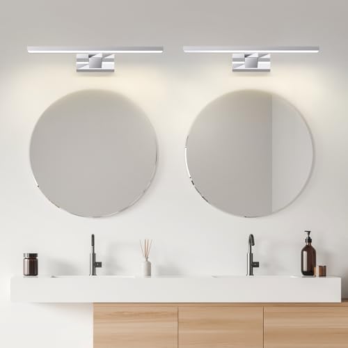 Laittiin 2ER LED Spiegelleuchte Bad Spiegellampe - 40CM Badlampe Wand IP44 Neutralweiß Wandleuchte 8W Spiegelschrank Beleuchtung 4000K Wandlampe über Spiegel für Keller Küche Badschrank Laittiin 2ER LED Spiegelleuchte Bad Spiegellampe - 40CM Badlampe Wand IP44 Neutralweiß Wandleuchte 8W Spiegelschrank Beleuchtung 4000K Wandlampe über Spiegel für Keller Küche Badschrank von Laittiin