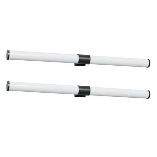 Laittiin 2ER LED Spiegelleuchte Bad Spiegellampe Schwarz- 60CM Badezimmer Spiegelschrank Beleuchtung 8W Wandlampe 4000K Neutralweiß Wandleuchte IP44 Badezimmerschrank Schminklicht von Laittiin