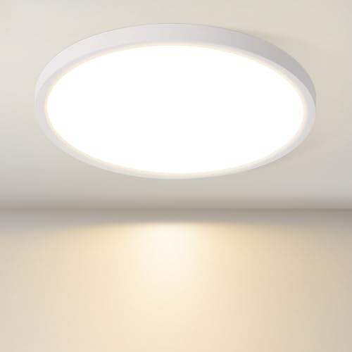 Laittiin Deckenlampe LED Deckenleuchte Flach - 18CM Badlampe Decke 15W Schlafzimmerlampe 3000K/4000K/6500K Rund Ultra Dünn Badezimmerlampe Flurlampe Küchenlampe für Küche Keller Flur Laittiin Deckenlampe LED Deckenleuchte Flach - 18CM Badlampe Decke 15W Schlafzimmerlampe 3000K/4000K/6500K Rund Ultra Dünn Badezimmerlampe Flurlampe Küchenlampe für Küche Keller Flur von Laittiin