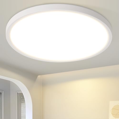 Laittiin Deckenleuchte LED Deckenlampe Badezimmer - 22cm Badezimmerlampe Flach 18W Rund Ultra Dünn Schlafzimmerlampe IP44 Wasserfest Badlampe 3000K Warmweiß Küchenlampe Flurlampe für Bad Flur Küche Laittiin Deckenleuchte LED Deckenlampe Badezimmer - 22cm Badezimmerlampe Flach 18W Rund Ultra Dünn Schlafzimmerlampe IP44 Wasserfest Badlampe 3000K Warmweiß Küchenlampe Flurlampe für Bad Flur Küche von Laittiin