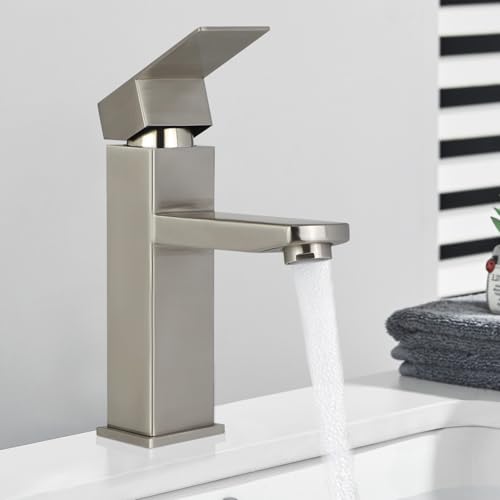 Laittiin Wasserhahn Bad Waschbeckenarmatur Modern - Waschtischarmatur Küche Mischbatterie Warm und Kaltwasserhahn Edelstahl Einhebelmischer Hochdruck Armatur Waschbecken Für Badezimmer WC Spüle Laittiin Wasserhahn Bad Waschbeckenarmatur Modern - Waschtischarmatur Küche Mischbatterie Warm und Kaltwasserhahn Edelstahl Einhebelmischer Hochdruck Armatur Waschbecken Für Badezimmer WC Spüle von Laittiin