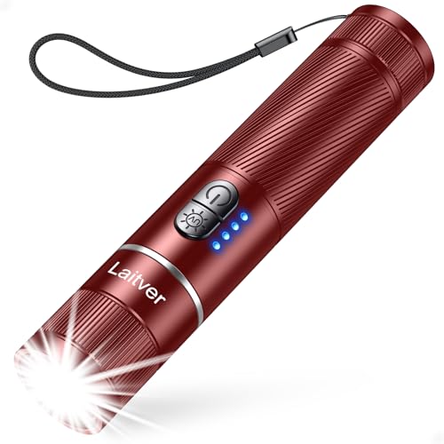 Laitver Taschenlampe LED/UV Aufladbar 2 in 1, Superhell Taschenlampen mit 395nm UV Schwarzlicht-6 Modi, Zoombar, Lange Akkulaufzeit, Wasserdischt Mini Handlampe für Belecutung -Kastanienbraun Laitver Taschenlampe LED/UV Aufladbar 2 in 1, Superhell Taschenlampen mit 395nm UV Schwarzlicht-6 Modi, Zoombar, Lange Akkulaufzeit, Wasserdischt Mini Handlampe für Belecutung -Kastanienbraun von Laitver