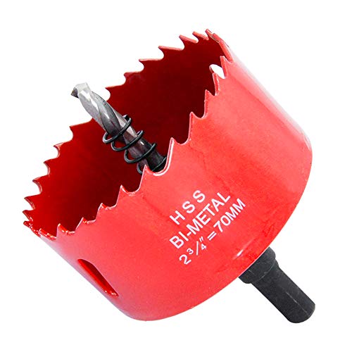 Hole Saw Drill Bit LAIWEI 70mm Hole Cutter with Arbor for Wood (2-3/4"(70mm))… von Laiwei