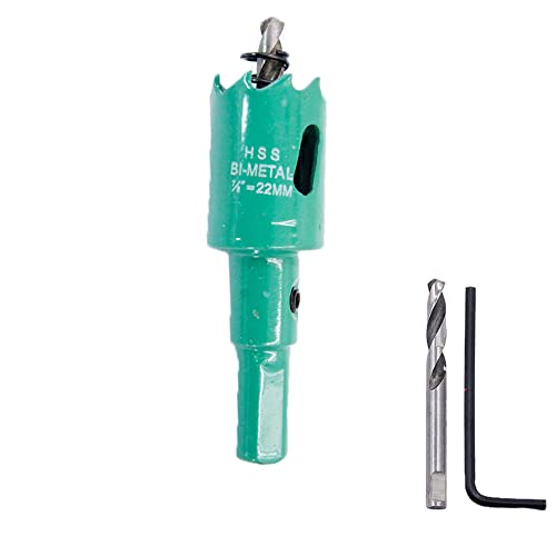 Lochsäge 22 mm,LAIWEI Bohrer zum Bohren in Holz, Dünnblech, Alu-Profilen, PVC, etc. Scharfes und langlebiges Bohrwerkzeug von Laiwei