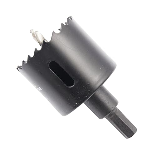 Lochsäge 52mm LAIWEI Bi-Metall Rundlochfräser HSS Kreissägekopf, 1,8 mm stark, Schnitttiefe bis 38mm, geeignet für Holz, Kunststoff, Gipskarton und Metallrohre von Laiwei