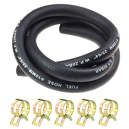 Laixin 25/64” Zoll Ø 10 mm Kraftstoffgasleitung Kit 1 Meter Benzinschlauch mit 5 Stücke Schlauchschellen für Boot Marine Gas Diesel Benzin Laixin 25/64” Zoll Ø 10 mm Kraftstoffgasleitung Kit 1 Meter Benzinschlauch mit 5 Stücke Schlauchschellen für Boot Marine Gas Diesel Benzin von Laixin