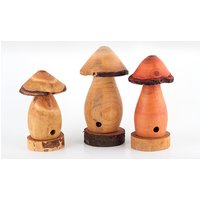 Räucherpilz aus Kirschbaum- oder Walnussbaumholz mit Naturrand von Lajos Varga