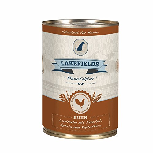 Lakefields MANUFAKTUR Nassfutter MENÜ Huhn 61% Fleischanteil für Hunde 12x400g Lakefields MANUFAKTUR Nassfutter MENÜ Huhn 61% Fleischanteil für Hunde 12x400g von Lakefields