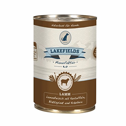 Lakefields MANUFAKTUR Nassfutter MENÜ LAMM 60% Fleischanteil für Hunde 12x400g Lakefields MANUFAKTUR Nassfutter MENÜ LAMM 60% Fleischanteil für Hunde 12x400g von Lakefields