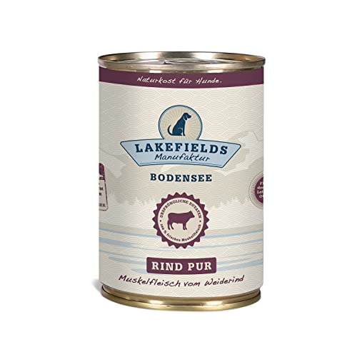 Lakefields Premium Hundefutter Nass | Rind pur 100% | 400g | Reines Muskelfleisch | Rindfleisch aus artgerechter Weidehaltung | Getreidefreies Nassfutter für Hunde | Regional & Naturbelassen Lakefields Premium Hundefutter Nass | Rind pur 100% | 400g | Reines Muskelfleisch | Rindfleisch aus artgerechter Weidehaltung | Getreidefreies Nassfutter für Hunde | Regional & Naturbelassen von Lakefields