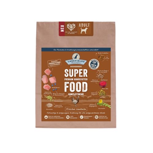 Lakefields Premium SUPERFOOD Huhn, die Trockenfutter-Sensation für Ihren Hund, Größe:3 x 1 Kg Lakefields Premium SUPERFOOD Huhn, die Trockenfutter-Sensation für Ihren Hund, Größe:3 x 1 Kg von Lakefields