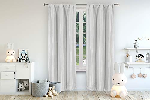 Lala + Bash Miranda Solid Blackout Curtain, 37x84 (2 Pieces), Grey von Lala + Bash