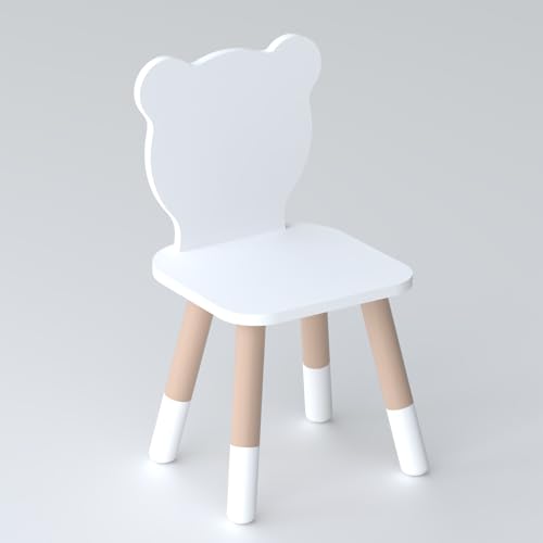 Lalakids Kinderstuhl Teddybär aus Holz ideale Möbel für EIN Kinderzimmer von Lalakids