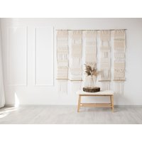 Gewebter Wandbehang - Natur Wandteppich Fibre Art Decor Wand Dekor Boho Wandteppiche Makramee von LaleStudio