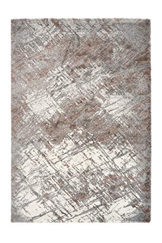 Lalee Wohlfühlteppich mit sehr weicher Haptik, Beige-Silber, 80 x 150 cm von Lalee