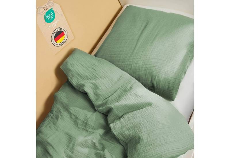 Laleni Kinderbettwäsche Kinderbettwäsche aus Baumwolle - Musselin Bettwäsche, Oeko-TEX zertifizierte Bettwäsche Sommer von Laleni
