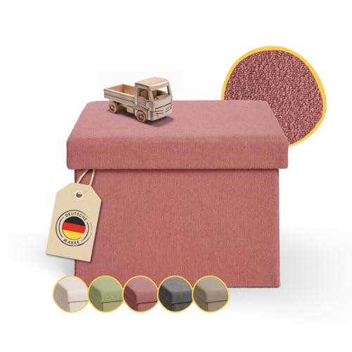 Laleni Sitzbank mit Stauraum - Truhenbank mit Stauraum 41x31 cm - Sitztruhe mit Stauraum - Sitzwürfel - Aufbewahrungsboxen - Sitzbank klein - Polsterhocker - Kisten Aufbewahrung mit Deckel in Koralle Laleni Sitzbank mit Stauraum - Truhenbank mit Stauraum 41x31 cm - Sitztruhe mit Stauraum - Sitzwürfel - Aufbewahrungsboxen - Sitzbank klein - Polsterhocker - Kisten Aufbewahrung mit Deckel in Koralle von Laleni