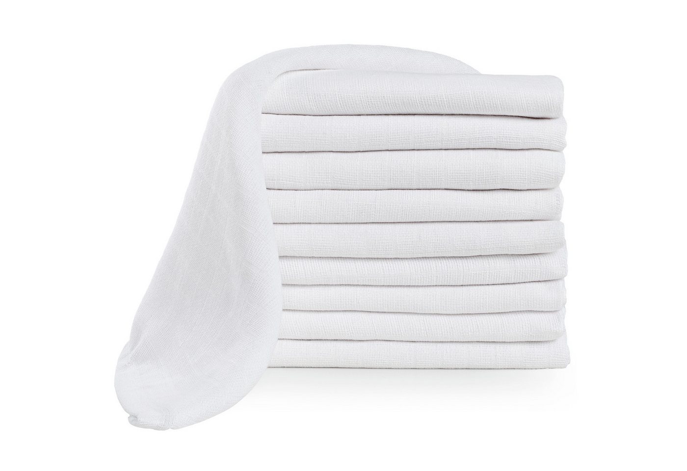 Laleni Spucktuch Spucktücher Baby - Mullwindeln im praktischen 10 Set in 70cm x 70cm, (Set, 10-tlg., 10er Set), 100% Baumwolle von Laleni