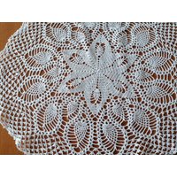 Handgehäkelter Weißer Kreis F 45 cm von Lalerosso