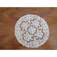Schöne Antike Brüsseler Spitze Von 1920 Grösse 15 cm von Lalerosso