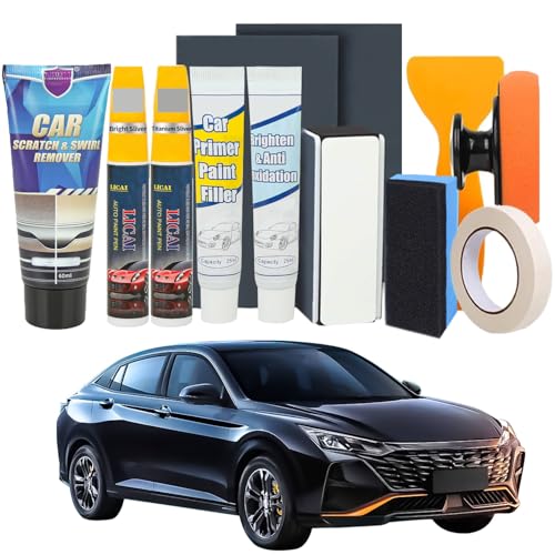 Kratzer Entferner Auto, Autolack Kratzer Entfernen, Auto Lackstift für Autolack Reparaturset für Paint Scratches Water Spots Swirl (Helles Silber + Titansilber) von Lalieffacely