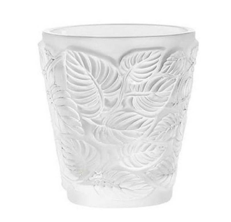 Lalique Kerzenhalter Votivkerzenhalter Teelichthalter Feuilles Klar von Lalique