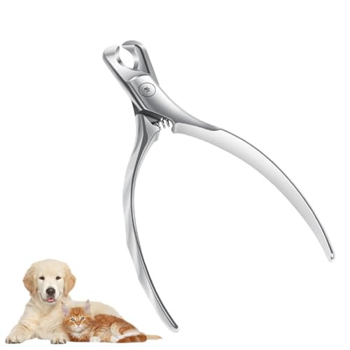 Laluky 1 Stück Katzenkrallenschere aus Martensitstahl, Nagelschere für Haustiere mit Nagelfeile, Professionelle Nagelschere für Hunde und Katzen, Sichere & Solide Profi Nagelschere, Laluky 1 Stück Katzenkrallenschere aus Martensitstahl, Nagelschere für Haustiere mit Nagelfeile, Professionelle Nagelschere für Hunde und Katzen, Sichere & Solide Profi Nagelschere, von Laluky