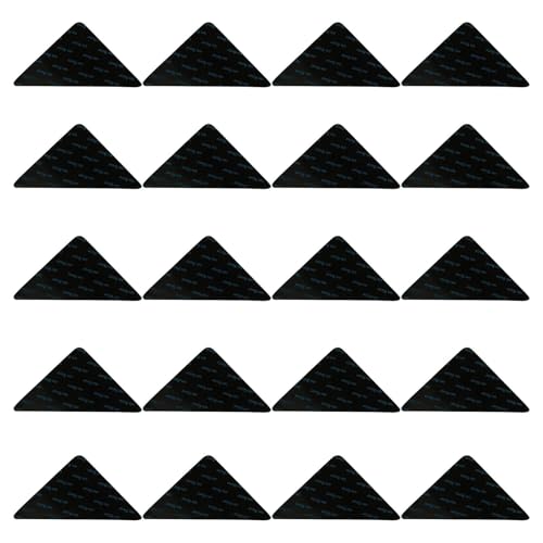 Packung mit 20 Teppich Anti-Rutsch-Unterlage, Schwarz Anti-Rutsch-Pads Teppich Schwarz, Dreieck Anti-Rutsch-Matte für Teppich, waschbar und wiederverwendbar Teppich zu verhindern, DASS Rutschen von Laluky