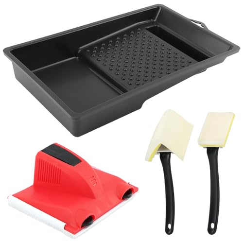 Paint Edger Tool with Trim and Touch-Up Pad, Paint Pad Tray Set Easy to Use Edge Painting Tool, Painting Wall Edges Pad for Home Interior, Trim Smart Paint Edger for High Ceiling Paint Edger Tool with Trim and Touch-Up Pad, Paint Pad Tray Set Easy to Use Edge Painting Tool, Painting Wall Edges Pad for Home Interior, Trim Smart Paint Edger for High Ceiling von Laluky