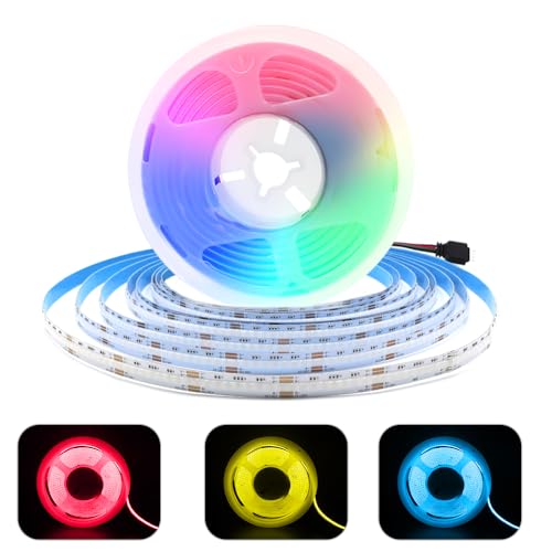 24V 10M COB LED Streifen RGB Dimmbar, COB LED Stripe RGB LED Band Lichterkette Hohe Dichte 576LEDs/M, Flexibel LED Lichtband keine Lichtpunkte für Küche,Schlafzimmer, DIY Beleuchtung von Lam(MS)pen