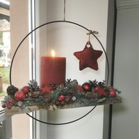 Fensterdeko Ring Loop 44cm Led Kerze Weihnachten Advent Weihnachtskranz Adventsdeko Adventskranz Adventsring Dekoring Fensterdeko Ring Loop 44cm Led Kerze Weihnachten Advent Weihnachtskranz Adventsdeko Adventskranz Adventsring Dekoring von Lamaisonsept7