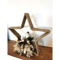 Großer Stern Mit Trockenblumengesteck 29cm Adventsgesteck Weihnachten Weihnachtsdeko Großer Stern Mit Trockenblumengesteck 29cm Adventsgesteck Weihnachten Weihnachtsdeko von Lamaisonsept7