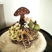 Herbstkranz Tischkranz Mit Pilz U Kürbis Trockenblumen Hortensien Gesteck Blumengesteck Herbst Autumn Herbstdeko Herbstkranz Tischkranz Mit Pilz U Kürbis Trockenblumen Hortensien Gesteck Blumengesteck Herbst Autumn Herbstdeko von Lamaisonsept7
