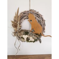 Türkranz Wandkranz, Katze, 30cm, Ganzjährig, Landhaus, Rostdeko, Trockenblumen, Haltbar, Deko Kranz, Naturkranz, Katzenliebhaber, Haustür Türkranz Wandkranz, Katze, 30cm, Ganzjährig, Landhaus, Rostdeko, Trockenblumen, Haltbar, Deko Kranz, Naturkranz, Katzenliebhaber, Haustür von Lamaisonsept7