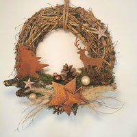 Türkranz Weihnachtskranz 30cm Weihnachten Advent Wandkranz Wanddeko Natürlich Edelrost Türkranz Weihnachtskranz 30cm Weihnachten Advent Wandkranz Wanddeko Natürlich Edelrost von Lamaisonsept7