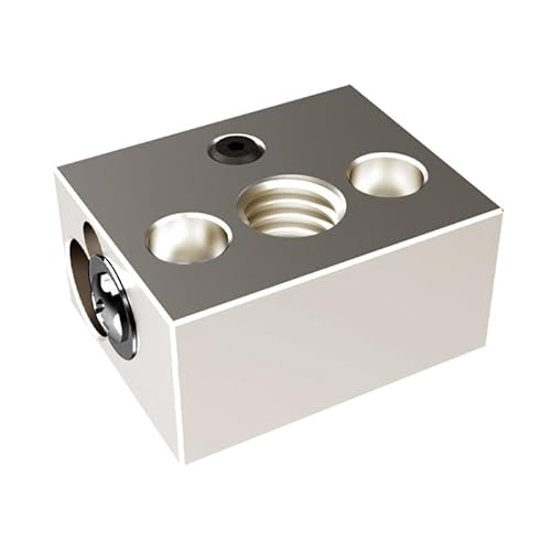 3D Drucker Heizblock Für Ender3S1 Aluminium Heizblock Für V6-Düsen Heizblock J Kopf Hotend Bowden Extruder Heatbreaker 3D Drucker Teile V6-Heizblock Offizieller Aluminiumblock Für J Kopf Hotend von Lamala